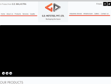 Tablet Screenshot of gdmetsteel.com